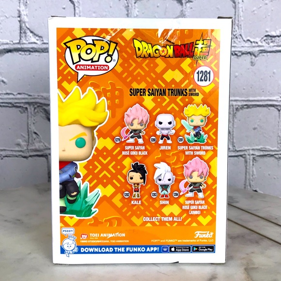 Funko Pop Dragon Ball Super Super Saiyan Trunks With Sword #1281 Vinyl Figure - Picture 2 of 7